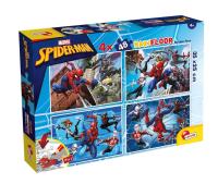 Opakowanie Puzzle podłogowe dwustronne Maxi 4x48 Spiderman