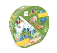 Puzzle podłogowe i pierwsze puzzle 2w1 Dinozaury. Wydawca: Scratch. SmakLiter.pl Opakowanie Puzzle podłogowe i pierwsze puzzle 2w1 Dinozaury