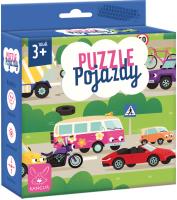 Puzzle Pojazdy 3+. Wydawca: Kangur. SmakLiter.pl Opakowanie Puzzle Pojazdy 3+