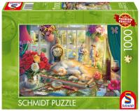 Puzzle PQ 1000 Kocia drzemka G3. Wydawca: Schmidt. SmakLiter.pl Opakowanie Puzzle PQ 1000 Kocia drzemka G3