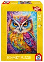 Puzzle PQ 1000 Kolorowa sowa G3. Wydawca: Schmidt. SmakLiter.pl Opakowanie Puzzle PQ 1000 Kolorowa sowa G3