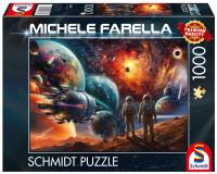 Puzzle PQ 1000 Michele Farella Kosmiczna Podróż G3. Wydawca: Schmidt. SmakLiter.pl Opakowanie Puzzle PQ 1000 Michele Farella Kosmiczna Podróż G3