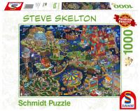 Puzzle PQ 1000 Steve Skeleton Miasto ze snu G3. Wydawca: Schmidt. SmakLiter.pl Opakowanie Puzzle PQ 1000 Steve Skeleton Miasto ze snu G3