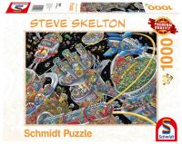 Puzzle PQ 1000 Steve Skleleton Kosmiczna kolonia. Wydawca: Schmidt. SmakLiter.pl Opakowanie Puzzle PQ 1000 Steve Skleleton Kosmiczna kolonia