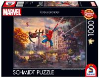 Puzzle PQ 1000 Thomas Kinkade Spider-Man i Przyjac. Wydawca: Schmidt. SmakLiter.pl Opakowanie Puzzle PQ 1000 Thomas Kinkade Spider-Man i Przyjac
