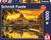 Puzzle PQ 1000 Zachód słońca w Rzymie G3. Wydawca: Schmidt. SmakLiter.pl Opakowanie Puzzle PQ 1000 Zachód słońca w Rzymie G3