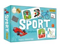 Puzzle Sport i atrybuty. Wydawca: Kukuryku. SmakLiter.pl Opakowanie Puzzle Sport i atrybuty