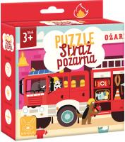 Puzzle Straż Pożarna. Wydawca: Kangur. SmakLiter.pl Opakowanie Puzzle Straż Pożarna