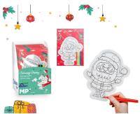 Opakowanie Puzzle świąteczne do kolorowania z flamastr 4szt