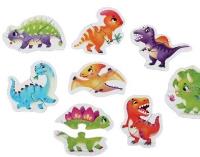 Puzzle szczęśliwe dinozaury. Wydawca: CUBIKA. SmakLiter.pl Opakowanie Puzzle szczęśliwe dinozaury