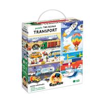 Puzzle Tak działa transport CzuCzu. Autor: Opracowanie zbiorowe. SmakLiter.pl Okładka książki Puzzle Tak działa transport CzuCzu