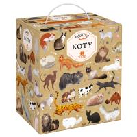 Puzzlove CzuCzu Koty 1000 elementów. Wydawca: Bright Junior Media. SmakLiter.pl Opakowanie Puzzlove CzuCzu Koty 1000 elementów