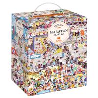 Puzzlove CzuCzu Maraton 42,195 km 1000 elementów. Wydawca: Bright Junior Media. SmakLiter.pl Opakowanie Puzzlove CzuCzu Maraton 42,195 km 1000 elementów