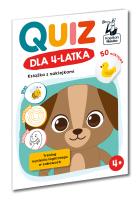 Quiz dla 4-latka. Książka z naklejkami. Kapitan Nauka. Autor: Zuzanna Osuchowska. SmakLiter.pl Okładka książki Quiz dla 4-latka. Książka z naklejkami. Kapitan Nauka