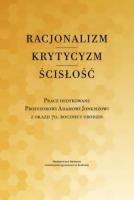 Racjonalizm Krytycyzm Ścisłość. Autor: Piotr Duchliński, Piotr S. Mazur, Poznański Jacek. SmakLiter.pl Okładka książki Racjonalizm Krytycyzm Ścisłość