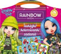 Okładka książki Rainbow High. Naklejki, kolorowanki, zadania