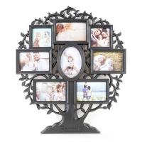 Opakowanie Ramka Gallery czarna drzewo 8 zdjęć