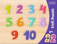 Ramkowe układanki kształtowe - Cyferki TREFL. Wydawca: Trefl. SmakLiter.pl Opakowanie Ramkowe układanki kształtowe - Cyferki TREFL