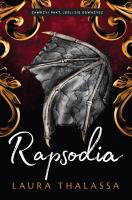 Rapsodia. Autor: Laura Thalassa. SmakLiter.pl Okładka książki Rapsodia