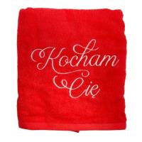 Opakowanie Ręcznik czerwony. Kocham cię