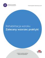 Rehabilitacja wzroku Zalecany wzorzec praktyki. Autor: Opracowanie zbiorowe. SmakLiter.pl Okładka książki Rehabilitacja wzroku Zalecany wzorzec praktyki