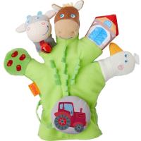 Rękawica do zabawy Farma. Wydawca: Haba. SmakLiter.pl Opakowanie Rękawica do zabawy Farma