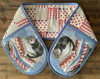 Opakowanie Rękawice kuchenne GLV01 Kot na koszu z praniem