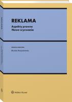 Reklama. Aspekty prawne. Autor: Monika Namysłowska. SmakLiter.pl Okładka książki Reklama. Aspekty prawne