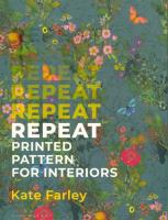 Repeat Printed Pattern for Interiors. Autor: Farley Kate. SmakLiter.pl Okładka książki Repeat Printed Pattern for Interiors