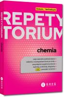 Repetytorium - liceum/technikum - chemia - 2023. Autor:   Praca zbiorowa. SmakLiter.pl Okładka książki Repetytorium - liceum/technikum - chemia - 2023