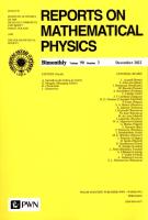 Opakowanie Reports on Mathematical Physics 90/3/2022 Polska