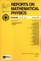 Opakowanie Reports on Mathematical Physics 91/1