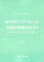 Okładka książki Restrukturyzacja przedsiębiorstwa w.3