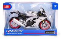 RMZ 1:12 Aprilia RSV4 RR 2020 (Regular) srebrny. Wydawca: Daffi. SmakLiter.pl Opakowanie RMZ 1:12 Aprilia RSV4 RR 2020 (Regular) srebrny