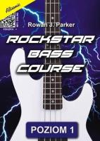 Rockstar Bass Course - poziom 1 + MP3. Autor: Rowan J. Parker. SmakLiter.pl Okładka książki Rockstar Bass Course - poziom 1 + MP3