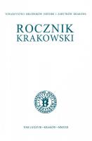 Rocznik Krakowski LXXXVIII. Autor:   Praca zbiorowa. SmakLiter.pl Okładka książki Rocznik Krakowski LXXXVIII