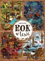 Rok w lesie. Autor: Dziubak Emilia. SmakLiter.pl Okładka książki Rok w lesie