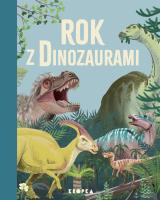 Rok z dinozaurami. Autor: Smith Miranda. SmakLiter.pl Okładka książki Rok z dinozaurami