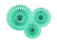 Opakowanie Rozety dekoracyjne miętowe 20-30cm