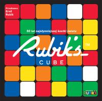 Rubik's Cube. 50 lat najsłynniejszej kostki świata. Autor: Roland Hall. SmakLiter.pl Okładka książki Rubik's Cube. 50 lat najsłynniejszej kostki świata