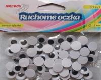 Opakowanie Ruchome oczka 12mm 80szt