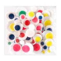 Okładka książki Ruchome oczka mix - kolorowe 75szt.