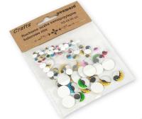 Opakowanie Ruchome oczka samoprzylepne kolorowe mix 80szt