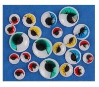 Opakowanie Ruchome oczka z rzęsami MIX 24szt