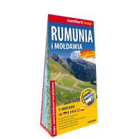 Rumunia i Mołdawia laminowana mapa samochodowo-turystyczna 1:800 000. Autor: Opracowanie zbiorowe. SmakLiter.pl Okładka książki Rumunia i Mołdawia laminowana mapa samochodowo-turystyczna 1:800 000