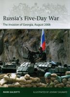 Russia's Five-Day War. Autor: Galeotti Mark. SmakLiter.pl Okładka książki Russia's Five-Day War
