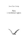 Rymy o starodawnym żeglarzu. Autor: Coleridge Samuel Taylor. SmakLiter.pl Okładka książki Rymy o starodawnym żeglarzu