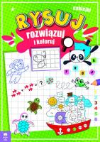 Okładka książki Rysuj, rozwiązuj i koloruj
