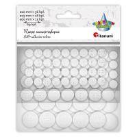 Opakowanie Rzepy samoprzylepne okrągłe białe 69kpl