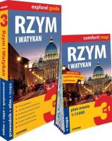Rzym i Watykan 3w1: przewodnik + atlas + mapa. Autor: Kowalska Kamila, Romanowska Katarzyna. SmakLiter.pl Okładka książki Rzym i Watykan 3w1: przewodnik + atlas + mapa